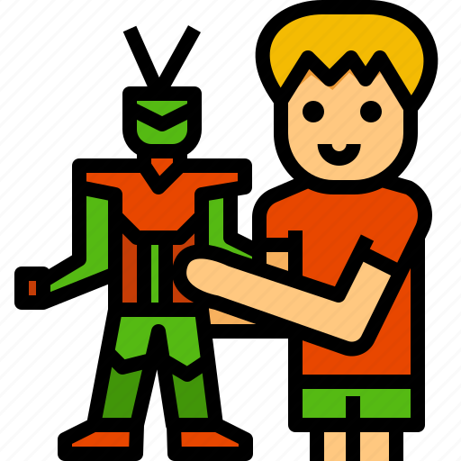 Kid, boy, robot, toy, playing icon - Download on Iconfinder