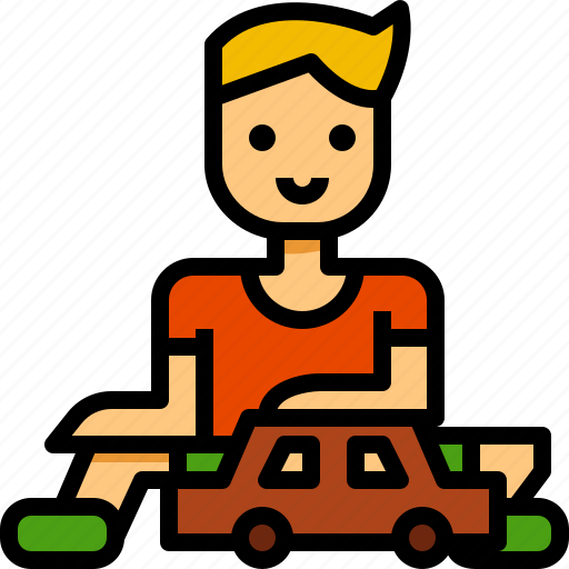 Kid, car, toy, boy icon - Download on Iconfinder