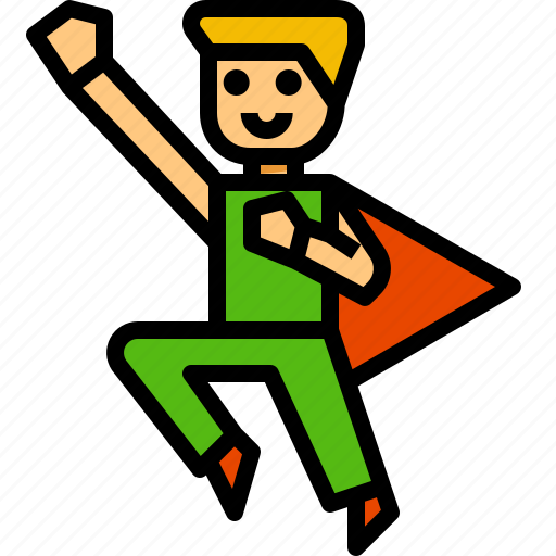 Kid, costume, superhero, flay, playing icon - Download on Iconfinder