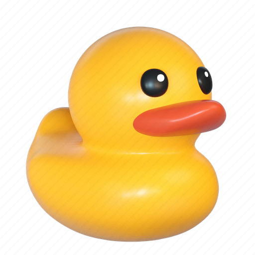 Rubber duck, duck, bathroom, ducky, toy, kid, 3d 3D illustration - Download on Iconfinder