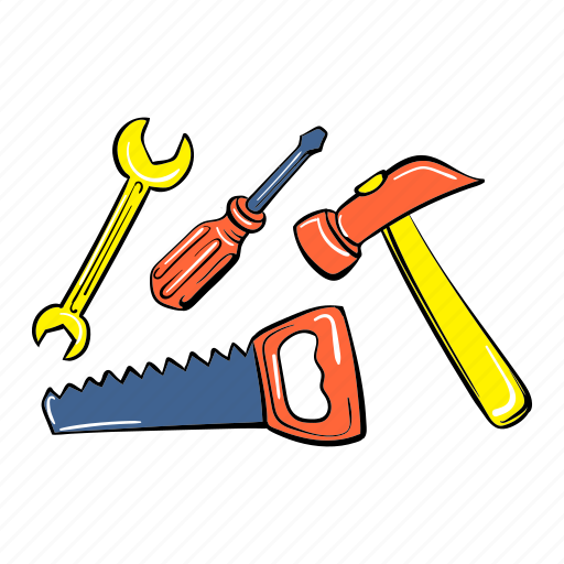 Cartoon, construction, game, home, play, tool, toy icon - Download on Iconfinder