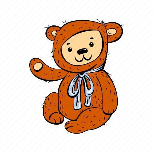 Animal, bear, brown, cartoon, childhood, cute, toy icon - Download on Iconfinder
