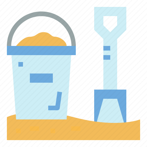 Bucket, sand, scoop, summer, toys icon - Download on Iconfinder