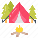camping, camp, site, holiday, pitch, tents, campfire