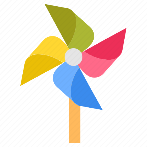 Pinwheel, kids, crafting, rainbow, wheel, paper, windmill icon - Download on Iconfinder
