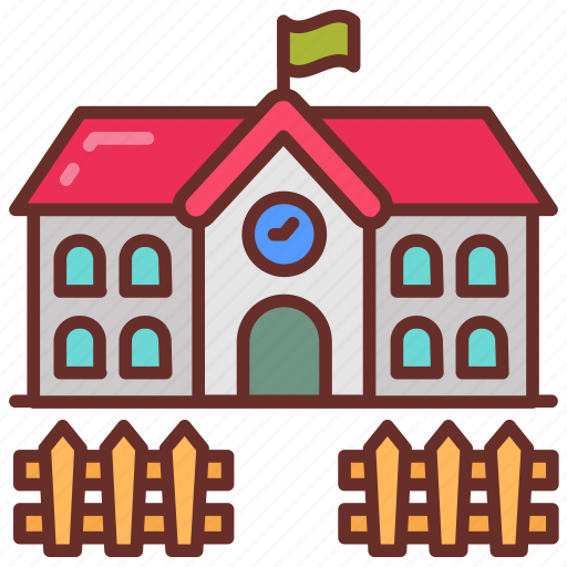 Kindergarten, nursery, school, preschooling, care, center, building icon - Download on Iconfinder