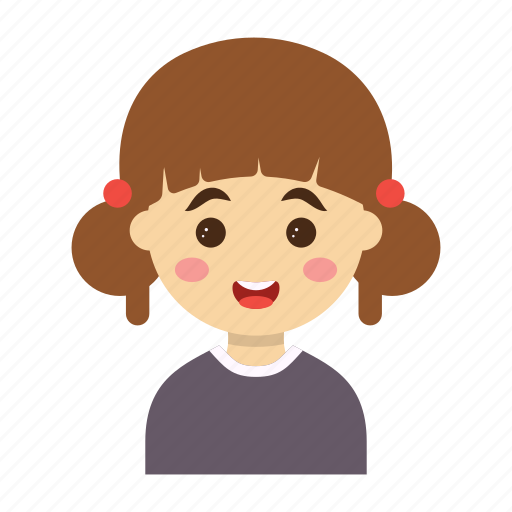 Cartoon, character, girl, kids, little icon - Download on Iconfinder