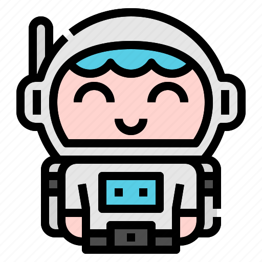 Astronaut, space, suit, kid, boy, man, occupation icon - Download on Iconfinder