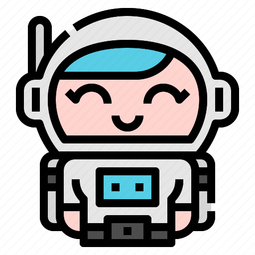 Astronaut, space, suit, kid, girl, woman, occupation icon - Download on Iconfinder
