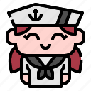 seaman, navy, sailor, kid, girl, woman, occupation