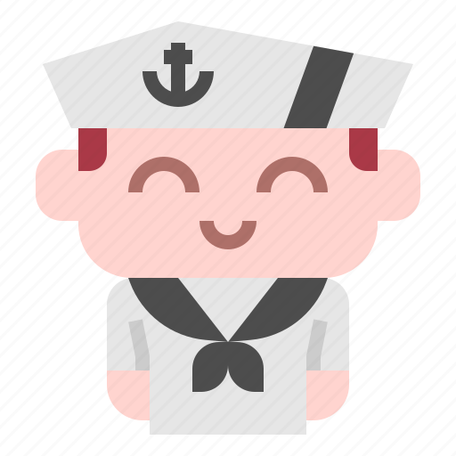Seaman, navy, sailor, kid, boy, man, occupation icon - Download on Iconfinder