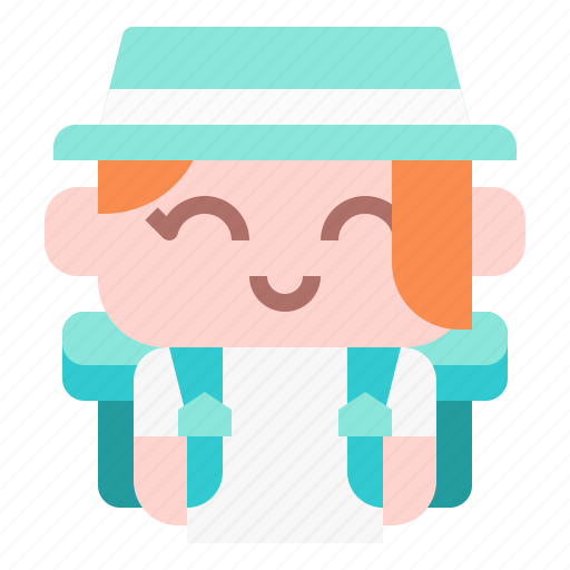 Tourist, user, avatar, kid, girl, costume icon - Download on Iconfinder