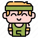 athlete, user, avatar, kid, boy, costume