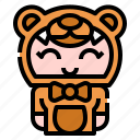 bear, suit, user, avatar, kid, boy, costume