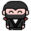 ninja, man, user, avatar, cartoon, characters, fantasy 