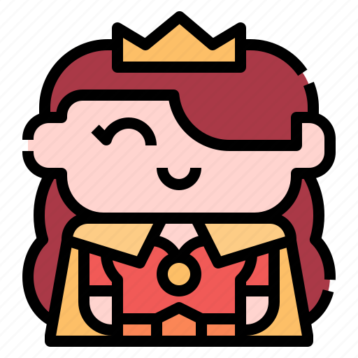 Queen, royal, woman, avatar, cartoon, characters, fantasy icon - Download on Iconfinder