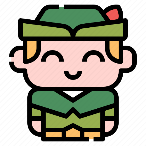 Man, user, avatar, cartoon, characters, fantasy, robin hood icon - Download on Iconfinder