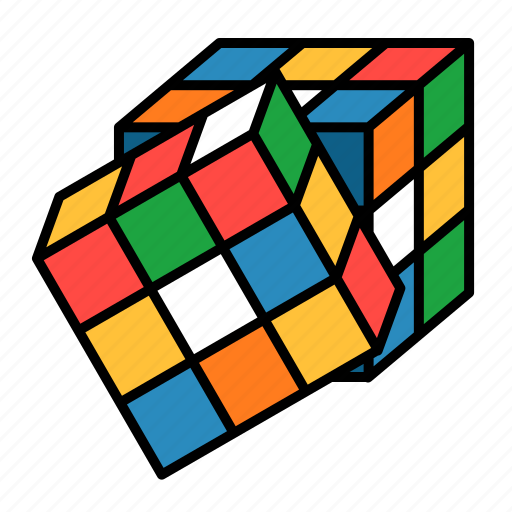 Cube, rubik, game, cubic, puzzle, toy, entertainment icon - Download on Iconfinder