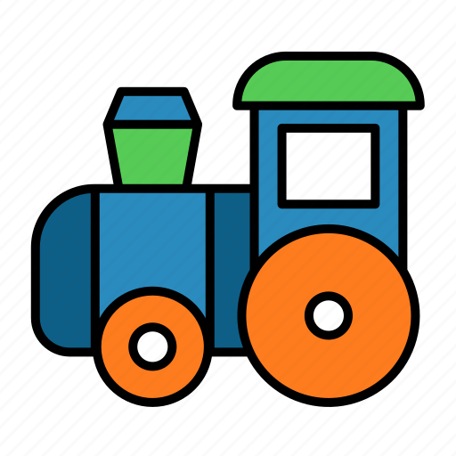 Baby, toy, railroad, train, kid, transportation, play icon - Download on Iconfinder