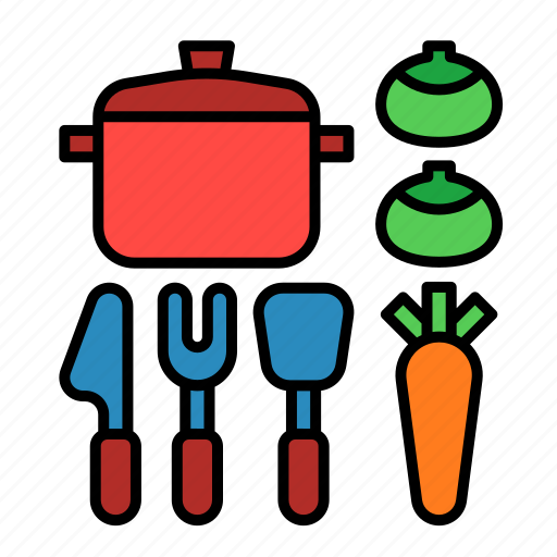 Kitchen, set, cooking, childhood, toys, kid, food icon - Download on Iconfinder