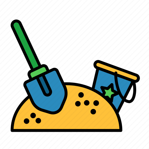 Kids, play, playground, sand, bucket, shovel, toys icon - Download on Iconfinder