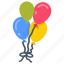 balloons, celebration, festival, fun, birthday, decoration 