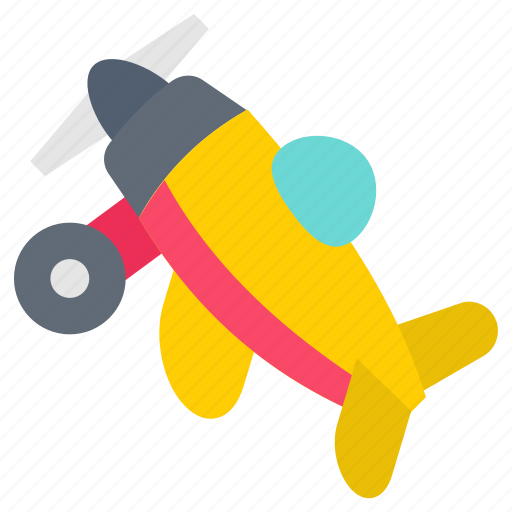 Aeroplane, toy, plan, craft, mini, jet, child icon - Download on Iconfinder