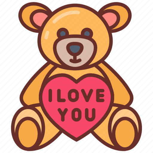 Teddy, bear, cute, stuff, toy, birthday, gift icon - Download on Iconfinder