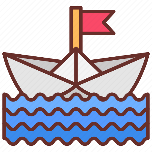 Paper, boat, crafting, origami, floating icon - Download on Iconfinder