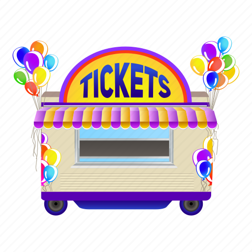Cartoon, child, circus, music, party, retro, tickets icon - Download on Iconfinder
