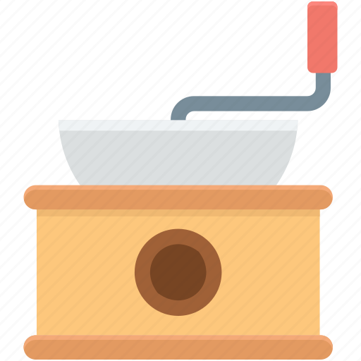 Coffee grinder, coffee maker, coffee mill, kitchen accessory, manual grinder icon - Download on Iconfinder