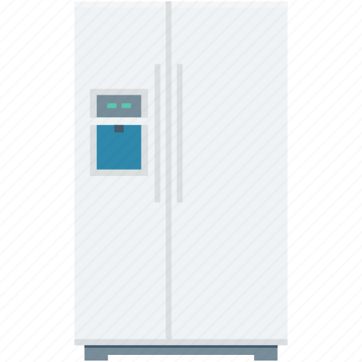 Double door fridge, electronics, freezer, home appliance, refrigerator icon - Download on Iconfinder