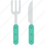 cutlery, eating utensil, fork, knife, utensils 