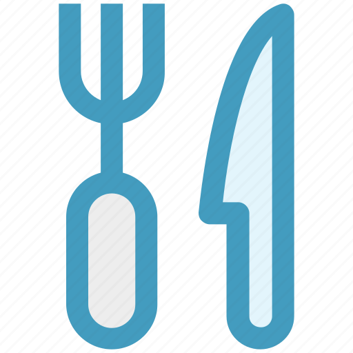 Dinner, eating, fork, fork and knife, kitchen tool, knife icon - Download on Iconfinder