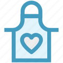 apron, heart, kitchen, protection, tools, utensils