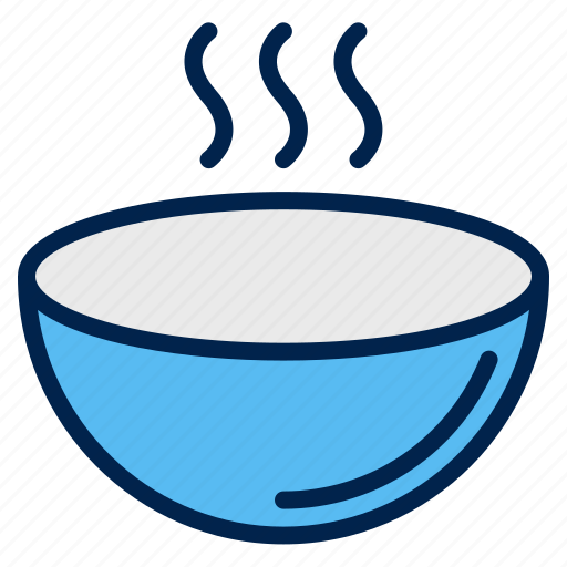 Kitchen, bowl, soup, utensil, dish, plate icon - Download on Iconfinder