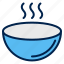kitchen, bowl, soup, utensil, dish, plate 