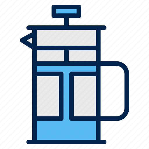 Kitchen, coffee, maker, drink, cafe, french, press icon - Download on Iconfinder