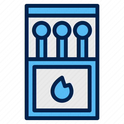 Kitchen, matchbox, burning, match, flame, fire, lit icon - Download on Iconfinder