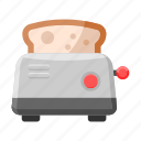 toaster, furniture and household, electrical appliance, electronics, toast, bread