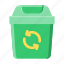 trash can, recycle bin, recycling bin, garbage, container, furniture and household 