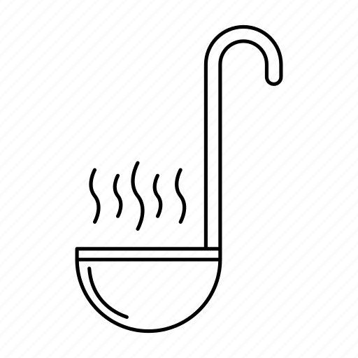 Ladle, spoon, kitchen utensil, soup spoon icon - Download on Iconfinder