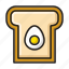 bread, breakfast, egg 