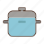 pot, cooking, boil, kitchen, utensil 