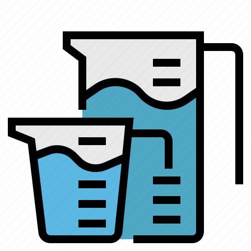 Cooking, kitchen, measuring cup, utensil, water icon - Download on Iconfinder
