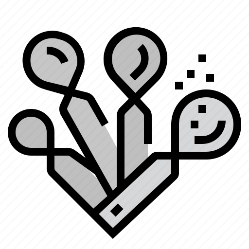 Cook, cooking, kitchen, measuring spoons, spoons icon - Download on Iconfinder