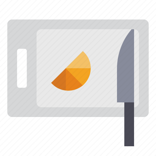 Chopping board, cooking, cut, kitchen, knife, slice icon - Download on Iconfinder