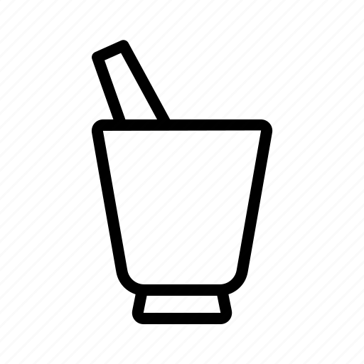Mortar and pestle, mortar, household equipment, cooking tool, kitchenware icon - Download on Iconfinder