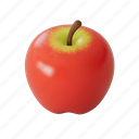 apple, red, fruit, food 