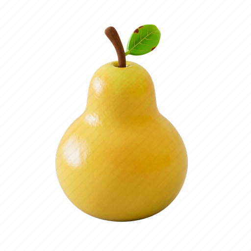 Pear, fruit, food, healthy 3D illustration - Download on Iconfinder